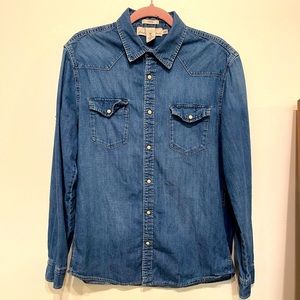 Pearl Snap Denim Shirt
